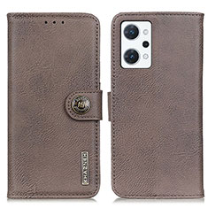 Coque Portefeuille Livre Cuir Etui Clapet K02Z pour Oppo Reno7 A Gris