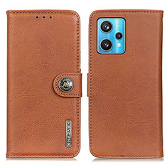 Coque Portefeuille Livre Cuir Etui Clapet K02Z pour Realme 9 4G Marron