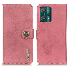 Coque Portefeuille Livre Cuir Etui Clapet K02Z pour Realme 9 5G Rose