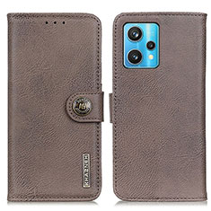 Coque Portefeuille Livre Cuir Etui Clapet K02Z pour Realme 9 Pro+ Plus 5G Gris