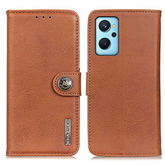 Coque Portefeuille Livre Cuir Etui Clapet K02Z pour Realme 9i 4G Marron