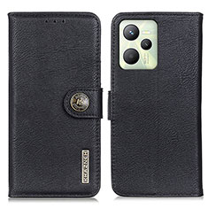 Coque Portefeuille Livre Cuir Etui Clapet K02Z pour Realme C35 Noir