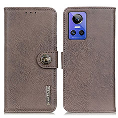 Coque Portefeuille Livre Cuir Etui Clapet K02Z pour Realme GT Neo3 5G Gris