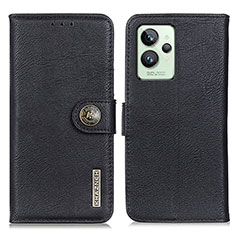 Coque Portefeuille Livre Cuir Etui Clapet K02Z pour Realme GT2 Pro 5G Noir