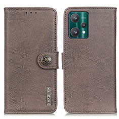 Coque Portefeuille Livre Cuir Etui Clapet K02Z pour Realme V25 5G Gris