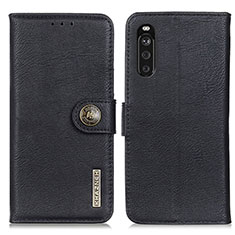 Coque Portefeuille Livre Cuir Etui Clapet K02Z pour Sony Xperia 10 III Noir