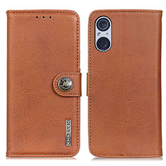 Coque Portefeuille Livre Cuir Etui Clapet K02Z pour Sony Xperia 5 V Marron