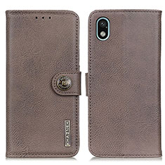 Coque Portefeuille Livre Cuir Etui Clapet K02Z pour Sony Xperia Ace III Gris