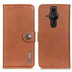 Coque Portefeuille Livre Cuir Etui Clapet K02Z pour Sony Xperia PRO-I Marron