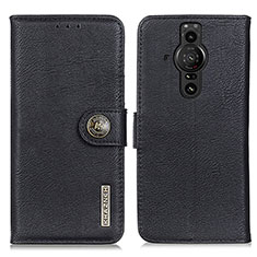 Coque Portefeuille Livre Cuir Etui Clapet K02Z pour Sony Xperia PRO-I Noir