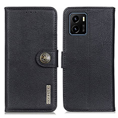 Coque Portefeuille Livre Cuir Etui Clapet K02Z pour Vivo iQOO U5x Noir