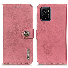 Coque Portefeuille Livre Cuir Etui Clapet K02Z pour Vivo Y01 Rose