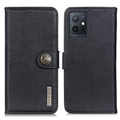 Coque Portefeuille Livre Cuir Etui Clapet K02Z pour Vivo Y55s 5G Noir