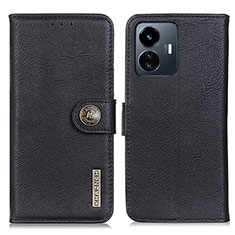 Coque Portefeuille Livre Cuir Etui Clapet K02Z pour Vivo Y77 5G Noir