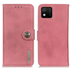 Coque Portefeuille Livre Cuir Etui Clapet K02Z pour Wiko Y52 Rose