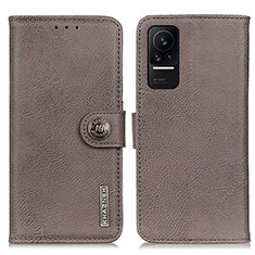 Coque Portefeuille Livre Cuir Etui Clapet K02Z pour Xiaomi Civi 1S 5G Gris