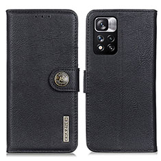 Coque Portefeuille Livre Cuir Etui Clapet K02Z pour Xiaomi Mi 11i 5G (2022) Noir