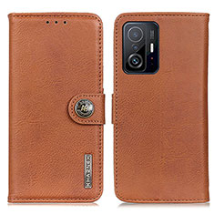 Coque Portefeuille Livre Cuir Etui Clapet K02Z pour Xiaomi Mi 11T 5G Marron