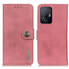 Coque Portefeuille Livre Cuir Etui Clapet K02Z pour Xiaomi Mi 11T 5G Rose