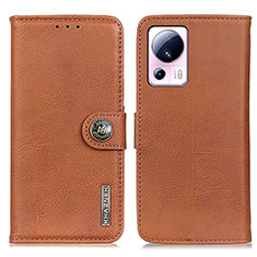 Coque Portefeuille Livre Cuir Etui Clapet K02Z pour Xiaomi Mi 12 Lite NE 5G Marron