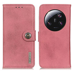 Coque Portefeuille Livre Cuir Etui Clapet K02Z pour Xiaomi Mi 13 Ultra 5G Rose