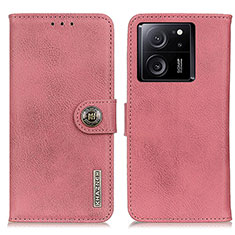 Coque Portefeuille Livre Cuir Etui Clapet K02Z pour Xiaomi Mi 13T 5G Rose