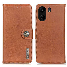 Coque Portefeuille Livre Cuir Etui Clapet K02Z pour Xiaomi Poco C65 Marron