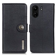 Coque Portefeuille Livre Cuir Etui Clapet K02Z pour Xiaomi Poco C65 Noir