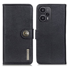 Coque Portefeuille Livre Cuir Etui Clapet K02Z pour Xiaomi Poco F5 5G Noir