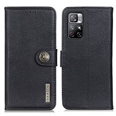 Coque Portefeuille Livre Cuir Etui Clapet K02Z pour Xiaomi Poco M4 Pro 5G Noir