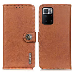 Coque Portefeuille Livre Cuir Etui Clapet K02Z pour Xiaomi Poco X3 GT 5G Marron