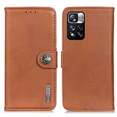 Coque Portefeuille Livre Cuir Etui Clapet K02Z pour Xiaomi Poco X4 NFC Marron