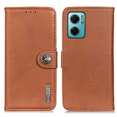 Coque Portefeuille Livre Cuir Etui Clapet K02Z pour Xiaomi Redmi 10 5G Marron