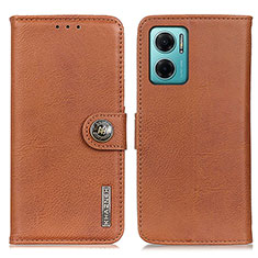 Coque Portefeuille Livre Cuir Etui Clapet K02Z pour Xiaomi Redmi 11 Prime 5G Marron