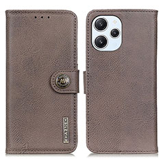 Coque Portefeuille Livre Cuir Etui Clapet K02Z pour Xiaomi Redmi 12 4G Gris