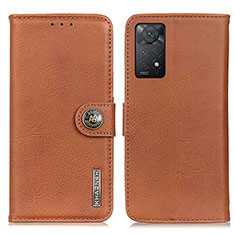 Coque Portefeuille Livre Cuir Etui Clapet K02Z pour Xiaomi Redmi Note 11 Pro 4G Marron