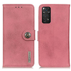 Coque Portefeuille Livre Cuir Etui Clapet K02Z pour Xiaomi Redmi Note 11S 4G Rose