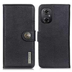 Coque Portefeuille Livre Cuir Etui Clapet K02Z pour Xiaomi Redmi Note 12R Pro 5G Noir