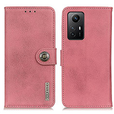 Coque Portefeuille Livre Cuir Etui Clapet K02Z pour Xiaomi Redmi Note 12S Rose