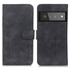 Coque Portefeuille Livre Cuir Etui Clapet K03Z pour Google Pixel 6 Pro 5G Noir