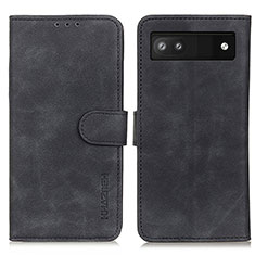 Coque Portefeuille Livre Cuir Etui Clapet K03Z pour Google Pixel 6a 5G Noir