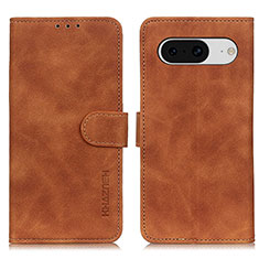 Coque Portefeuille Livre Cuir Etui Clapet K03Z pour Google Pixel 8 5G Marron