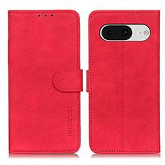 Coque Portefeuille Livre Cuir Etui Clapet K03Z pour Google Pixel 8 5G Rouge