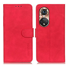 Coque Portefeuille Livre Cuir Etui Clapet K03Z pour Huawei Honor 50 5G Rouge