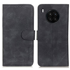 Coque Portefeuille Livre Cuir Etui Clapet K03Z pour Huawei Honor 50 Lite Noir