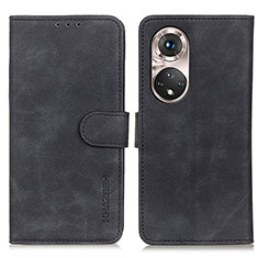 Coque Portefeuille Livre Cuir Etui Clapet K03Z pour Huawei Honor 50 Pro 5G Noir