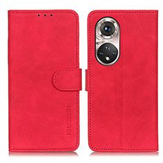 Coque Portefeuille Livre Cuir Etui Clapet K03Z pour Huawei Honor 50 Pro 5G Rouge