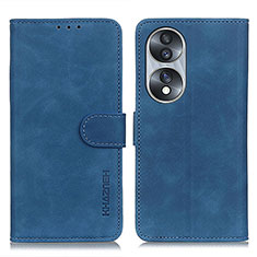 Coque Portefeuille Livre Cuir Etui Clapet K03Z pour Huawei Honor 70 5G Bleu