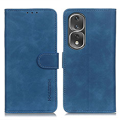 Coque Portefeuille Livre Cuir Etui Clapet K03Z pour Huawei Honor 80 Pro 5G Bleu