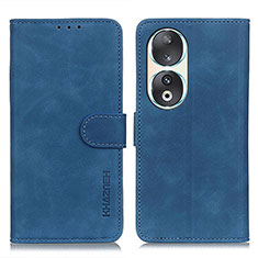 Coque Portefeuille Livre Cuir Etui Clapet K03Z pour Huawei Honor 90 5G Bleu